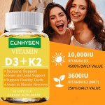 Vitamin D3 K2 Softgel Supplier - OEM Organic 10000IU D3 20mcg K2 Vegan