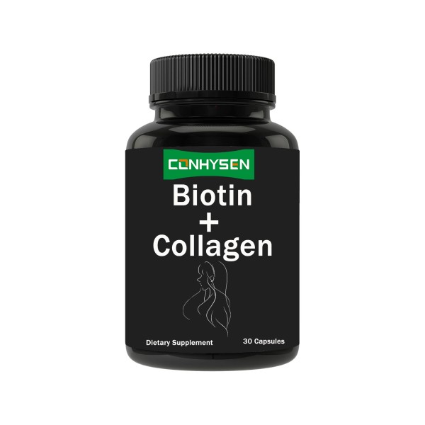 Biotin Capsules Supplier - Hot Sell Private Label Plant Extract Collagen
