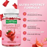 Vitamin B12 Gummies Factory - Sugar Free Iron 5000mcg Immune Support