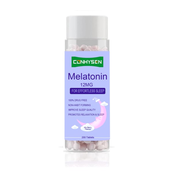 Melatonin Tablets Supplier - OEM ODM Safe Herbal Extract Improved Sleep
