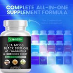 Sea Moss Capsules Manufacturer - Private Label Herbal Black Seed Oil 95%