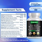 Sea Moss Capsules Manufacturer - Private Label Herbal Black Seed Oil 95%