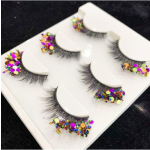 Stage Eyelash Manufacturer - OEM Colorful Sequins Performance