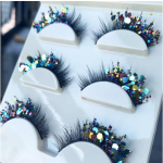 Stage Eyelash Manufacturer - OEM Colorful Sequins Performance
