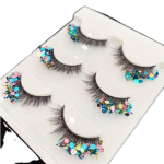 Stage Eyelash Manufacturer - OEM Colorful Sequins Performance
