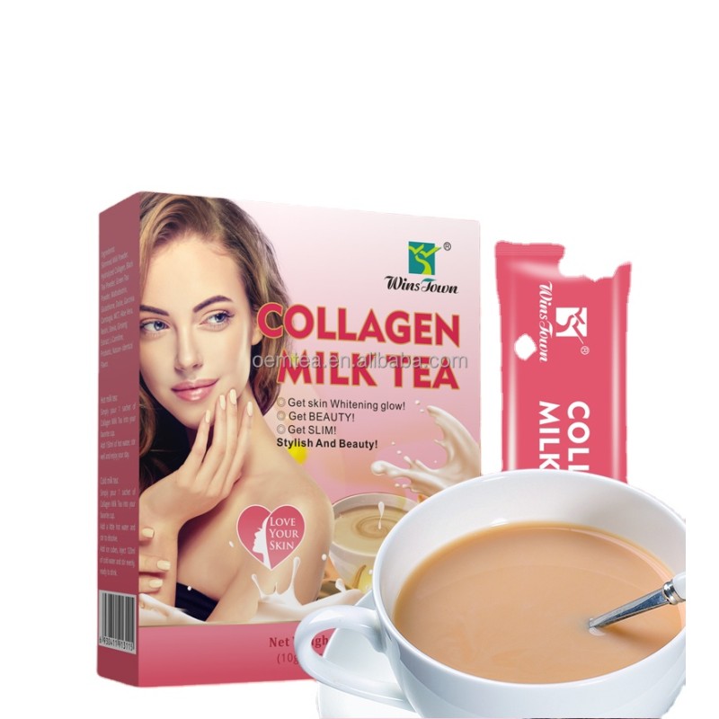 Skin Glow Tea Supplier - Collagen Milk Tea Instant Whitening Powder