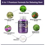 Sleep Gummies Factory - OEM 60pcs Night Assist Melatonin B6