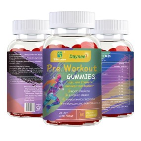 Pre Workout Gummies Supplier - OEM Private Label Supplement Women Men