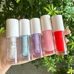 Lip Plumper Oil Manufacturer - Pink Cute Vitamin E Clear Fruit Scent Lip Oil