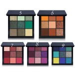 Eyeshadow Palette Supplier - Customized 9 Color Pigmented Orange Eyeshadow Palette