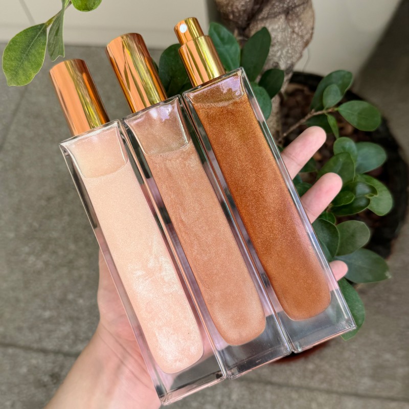 Shimmering Oil Supplier - Custom Makeup Private Label Vegan Highlighter Spray