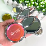 Vanity Mirror Supplier - Low Moq Foldable Irregular Dual Side Magnifying Mirror