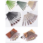 Makeup Brush Set Factory - Custom Logo Vegan Wood Handle Nylon Bristles Brush