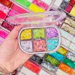 Glitter Gel Palette Supplier - Hot Sale Black Friday 6 Colors Face Body Gel