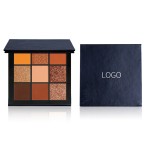 Eyeshadow Palette Supplier - Customized 9 Color Pigmented Orange Eyeshadow Palette
