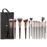Makeup Brush Set Factory - Custom Logo Vegan Wood Handle Nylon Bristles Brush