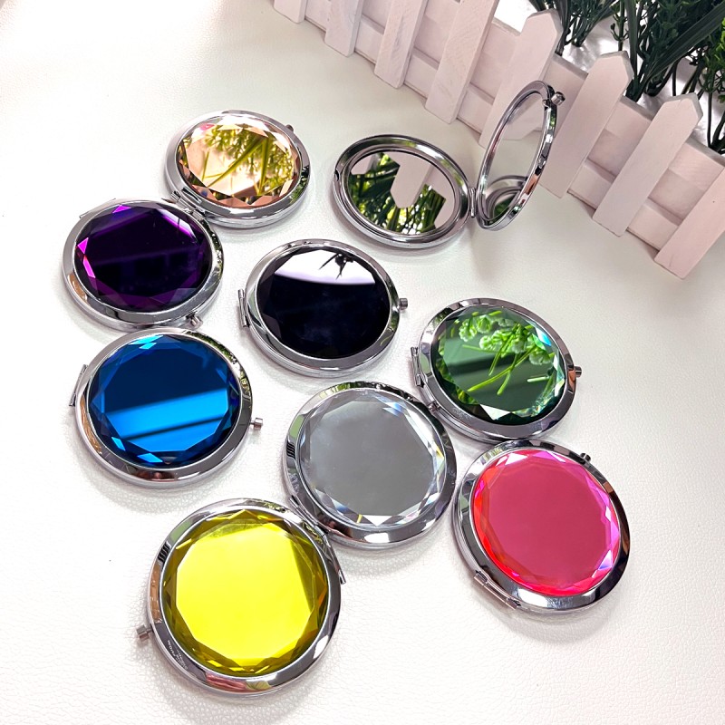 Vanity Mirror Supplier - Low Moq Foldable Irregular Dual Side Magnifying Mirror