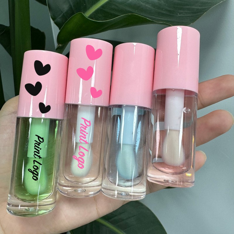 Lip Plumper Oil Manufacturer - Pink Cute Vitamin E Clear Fruit Scent Lip Oil
