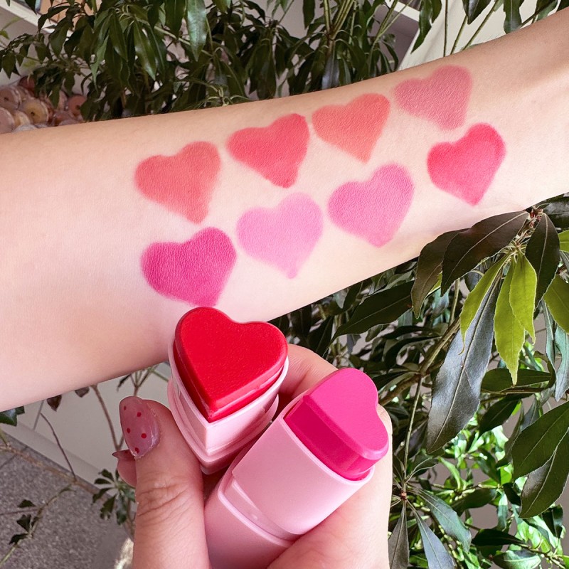 Blush Stick Manufacturer - New Design Wholesale Private Label Heart Blush Stick