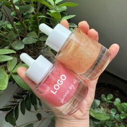 Liquid Highlighter Oil Manufacturer - Liquid Shimmering Dry Oil Vegan Custom Oil