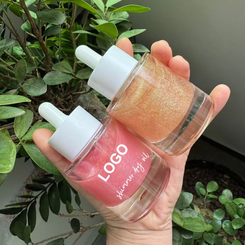 Liquid Highlighter Oil Manufacturer - Liquid Shimmering Dry Oil Vegan Custom Oil