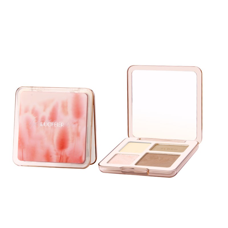 Highlighter Palette Manufacturer - Private Label 4-in-1 Contouring Powder Long Lasting