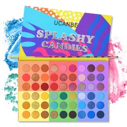Eyeshadow Palette Factory - 6 in 1 54 Colors Vivid Summer Glitter Powder