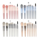 Makeup Brush Set Supplier - 12pcs Wooden Blending Brushes Makeup Supplies