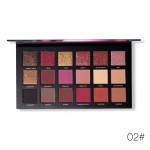 Eyeshadow Palette Factory - 18 Color Gold Rose Pearl Glitter Matt