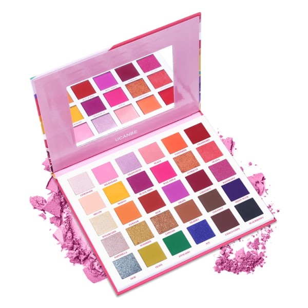Eyeshadow Palette Supplier - 30 Colors Fruit Pie Glitter Shimmer Matte