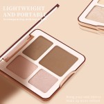 Highlighter Palette Manufacturer - Private Label 4-in-1 Contouring Powder Long Lasting