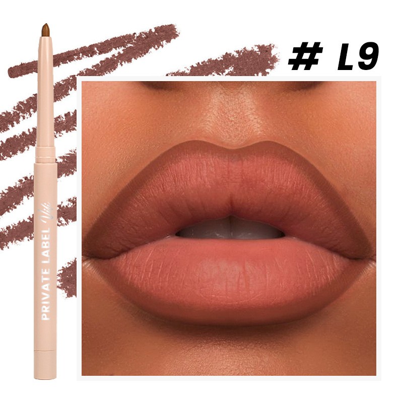 Lip Pencil Supplier - Custom Logo 12-Color Vegan Long-Lasting Matte Lip Liner