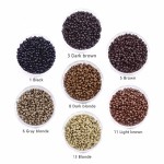 Hair Extension Tools Supplier - Private Label 3mm Copper 8D Nano Silicone Beads