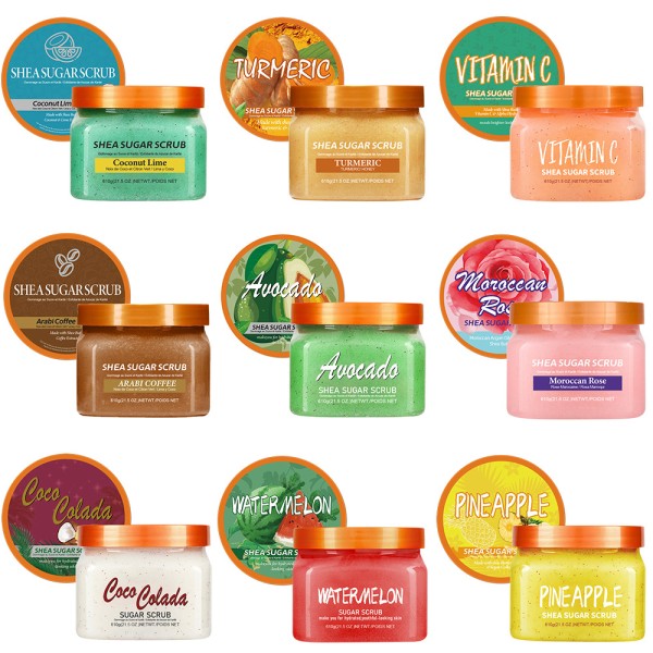 Body Scrub Supplier - OEM Wholesale Natural Fruit Whitening Coffee Sugar Scrub