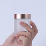 Cosmetic Jar Manufacturer - Hot Sale 50ml 60ml Rose Gold Lid Cream Glass Jar
