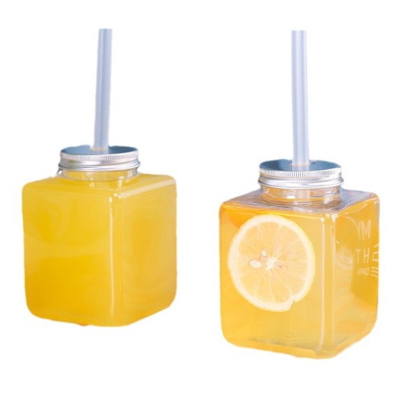 Plastic Bottles Supplier - 350ml Food Grade Square Plastic Empty Packaging Bottles