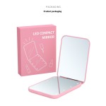 Makeup Mirror Factory - Custom Logo Portable 2X LED Travel Pocket Mirror