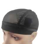 Wig Caps Manufacturer - Custom Black Mesh EAR PART CUT OFF Silicone Hair Net