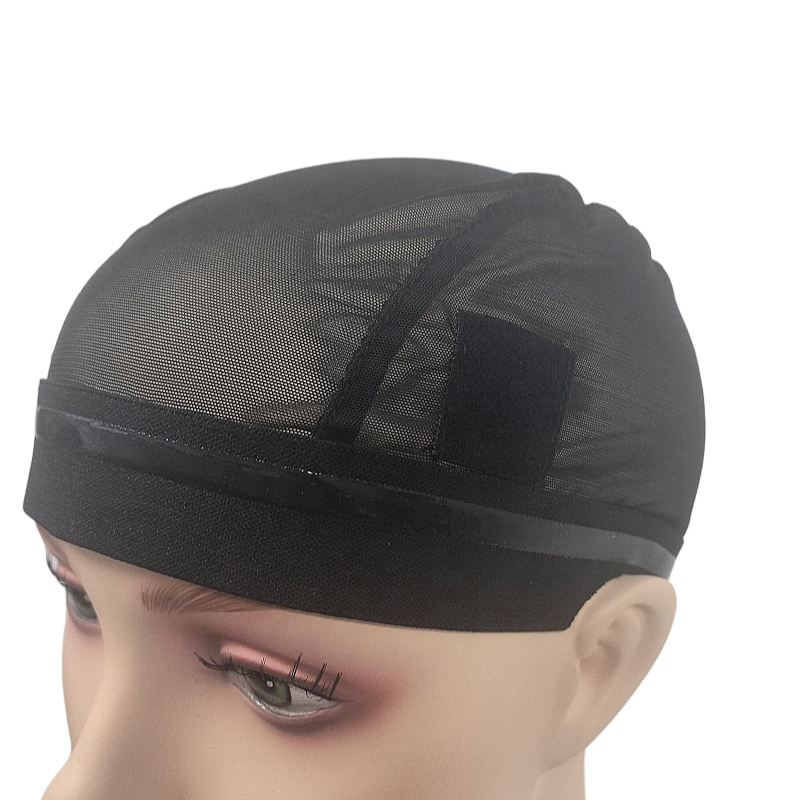 Wig Caps Manufacturer - Custom Black Mesh EAR PART CUT OFF Silicone Hair Net