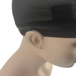 Wig Caps Manufacturer - Custom Black Mesh EAR PART CUT OFF Silicone Hair Net