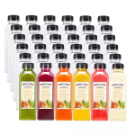 Juice Bottles Manufacturer - 8oz 10oz 16oz Reusable PET Plastic Juice Bottles