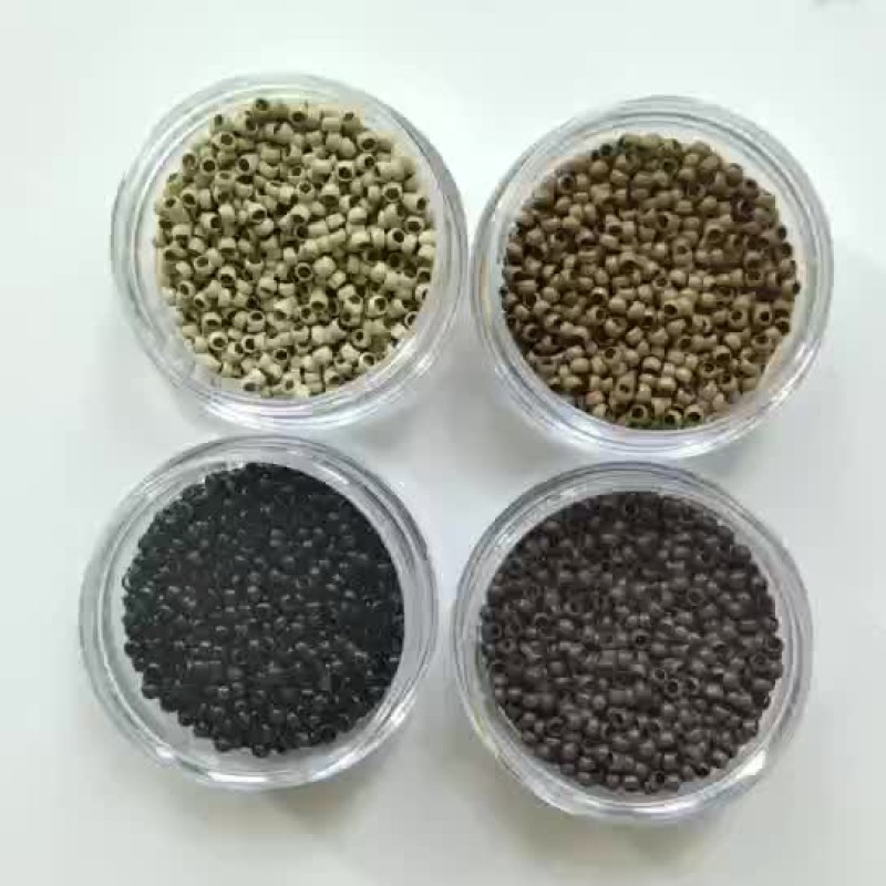 Hair Extension Tools Supplier - Private Label 3mm Copper 8D Nano Silicone Beads