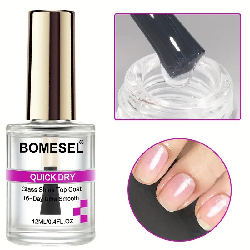 Nail Top Coat Factory - High-Gloss Quick-Dry UV Gel Long-Lasting Base Coat