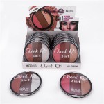 Blush Palette Manufacturer - 3 in 1 Blush Contour Light Cheek Kits Private