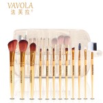 Makeup Brush Set Factory - High Quality Private Label 12 Pcs Gold Set