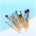 Makeup Brush Set Factory - High Quality Private Label 12 Pcs Gold Set