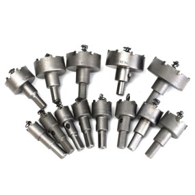 Tungsten Carbide Drill Manufacturer - 16 Pcs TCT Hole Saw Set 15mm to 50mm