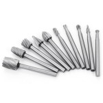 Burr Set Supplier - 10pcs High Speed Wood Working 1/8" Shank Rotary Files