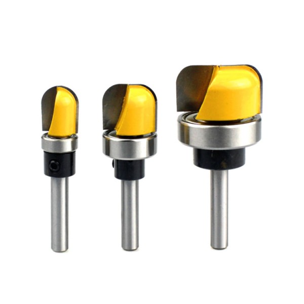 Router Bit Manufacturer - 1 Pc Round Nose Bit with Bottom Bearing 1/4*3/4