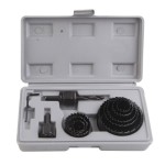 Hole Saw Kit Factory - 11Pcs Carbon Steel Wood Hole Saw Kit in Plastic Box